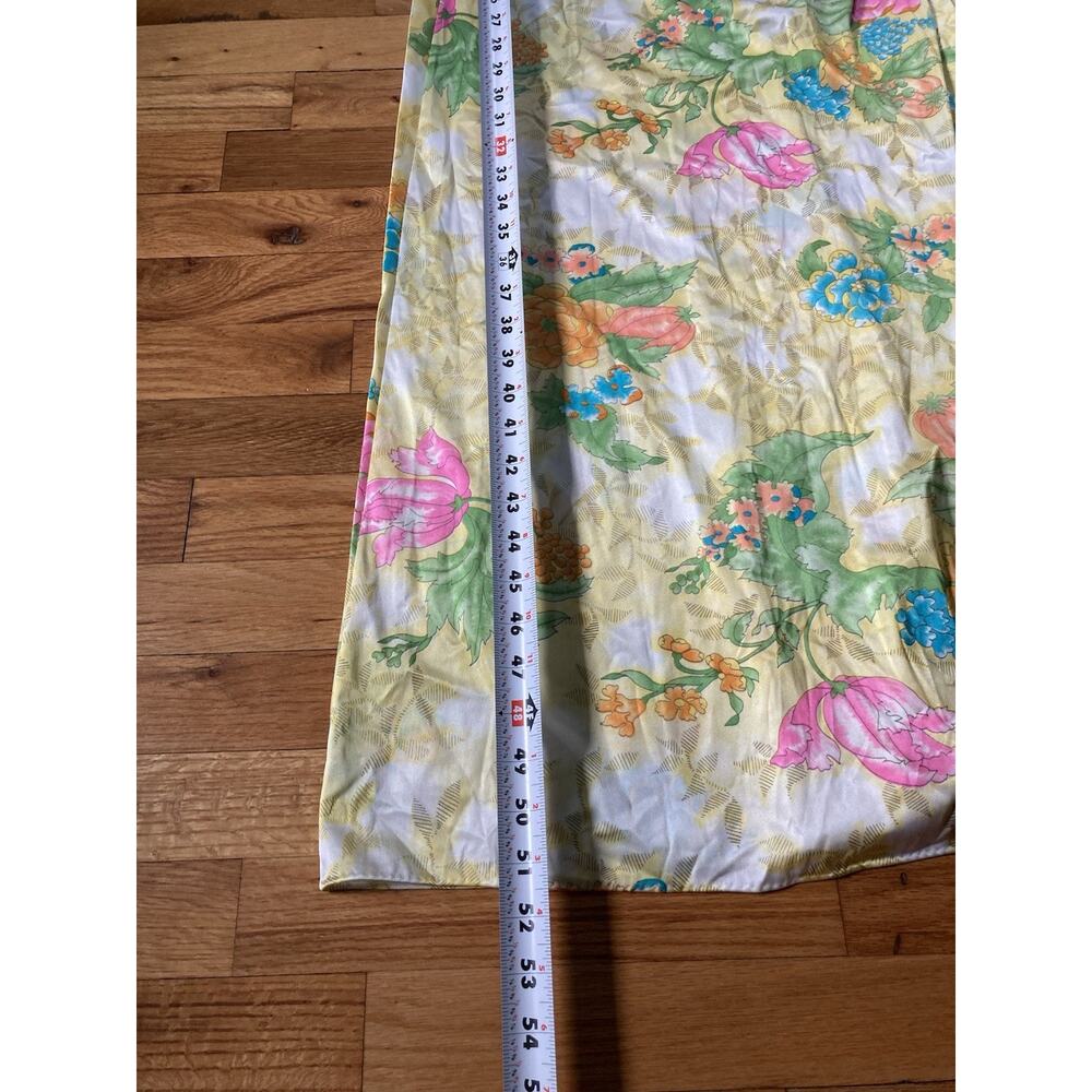 VTG Vanity Fair Floral Peignoir Robe Nightgown Negligee Set Small Made In USA - Picture 12 of 12